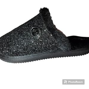 Michael kors Janis Faux Fur-Lined Glitter Slipper